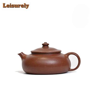 Théière authentique en argile violette de Yixing (140 ml), fabriquée artisanalement par des artistes (Han Jiang Pot), en terre crue violette. Service à thé Zisha. Accessoires pour le thé.