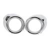 Front Fog Lights Covers Left &Right Chrome for Fiesta 2009-2012 Bumper Bezels Auto Parts