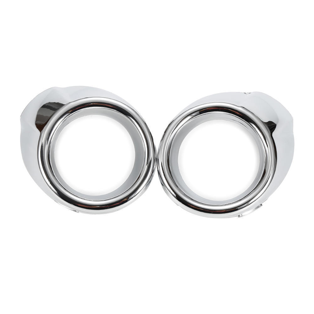 Front Fog Lights Covers Left &Right Chrome for Fiesta 2009-2012 Bumper Bezels Auto Parts