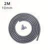 2M Protecteur de Câble Flexible en Spirale Organisateur de Câbles Tube Protecteur pour Câble d'Ordinateur Clips Organisateur Outils de Gestion 16/10mm