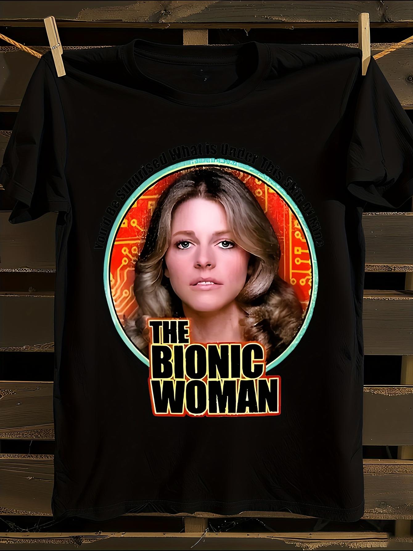 Bionic Lettering and Robot-Inspired Vintage Graphic T-shirt XL