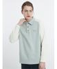 CUSTOMUS Raglan Color-Blocked Sleeve Brushed Collar T-Shirt Cxs24Wkkta07 Grn