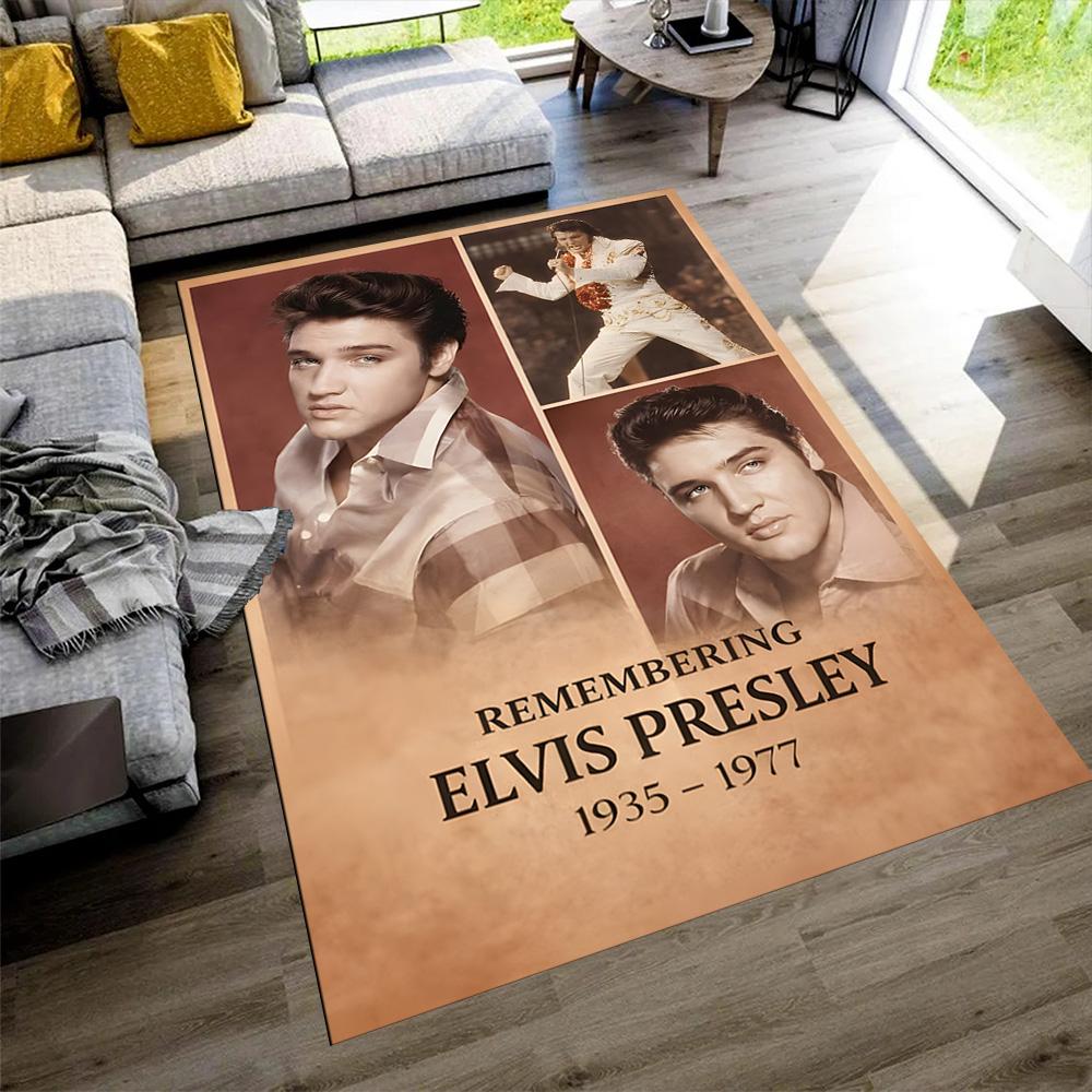 Elvis Presley Floor Mat Suitable for Hallway Balcony Dormitory Study Room Antislip Carpet Anime Office Decor Perfect Gift for Women/Men