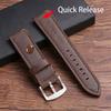 Quick Release Vintage Retro Genuine Leather Watch Band 18mm 20mm 22mm 24mm Soft Watch Bracelet Men Women Watch Strap Sport Belt