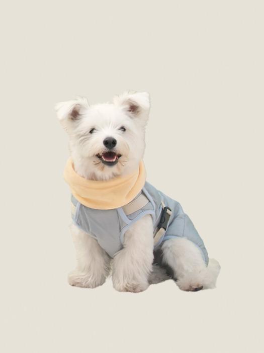 UBUN`TU 24-25 Ubuntu Harness Padding Hooded Ver. Yellow Butter & Winter Sky Blue 3XL