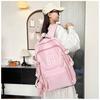 Cute Japanese Style Nylon School Backpack For Girls Boys High Capacity Lightweight