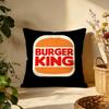 Stylish BBurger Kingful Cushion Cover Versatile DoubleSided Pillow Case Fit for Sofa Bed Car  Daily Decor