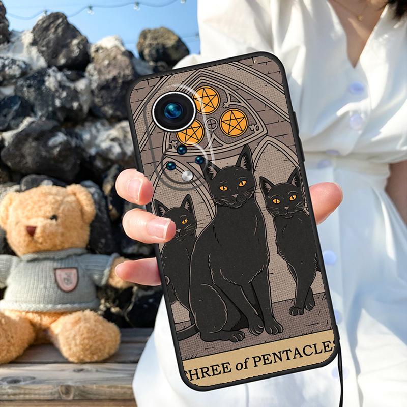Koty Tarot Wiedźmiarstwo Etui Na Honor Magic 6 5 Lite Pro 50 70 90 Honor X8b X9b X6 X7 X8 X9 X6a X7a X9a X8a
