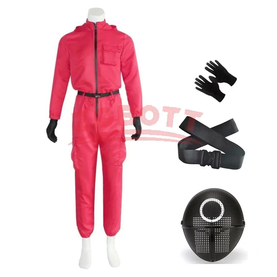 Nieuw Rood Calamari Cosplay Kostuum Spellen Jumpsuit Feest Trainingspak Outfits Rekwisieten Rollenspel Klassiek Kostuum S red