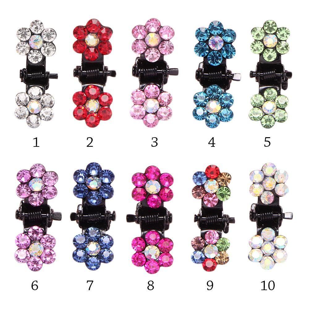 Metal Crystal Headwears Girls Hair Clip Claw Clip Mini Hair Claw Headwear Clip Grip
