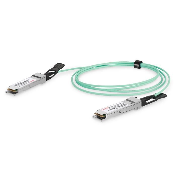 Câble optique actif QSFP28 - DIGITUS - DN-81626 - 10 M - 100GBPS - 4 canaux full-duplex