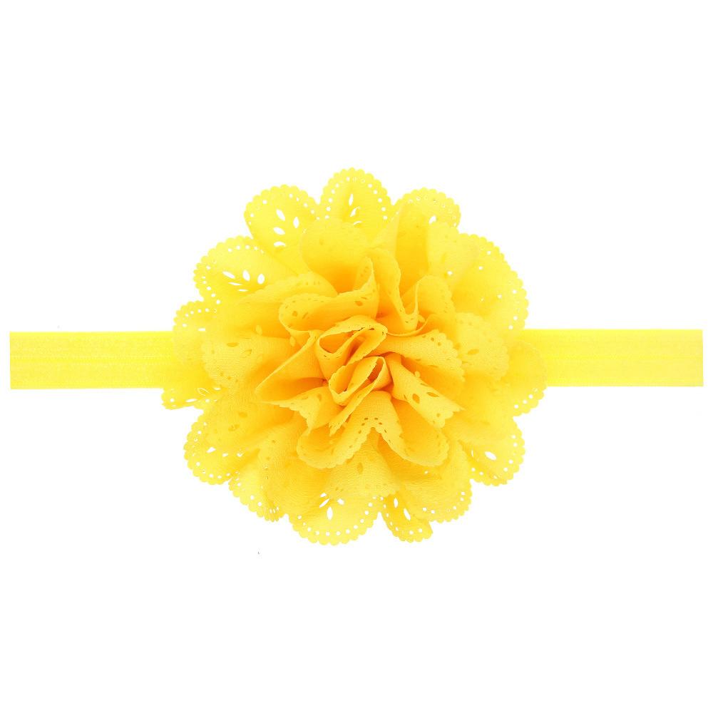Kids Baby Headwear Hollow Lace Flower Headband Elastic Hair Band Accessories