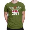 Eurovision Song Contest T-Shirt Men  Casual 100% Cotton Tee Shirt Round Collar Short Sleeve T Shirt Printed Clothing