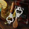 Steel Bottle Opener with Ergonomic Handle Wine Bottle Opener Beer Cap Remover