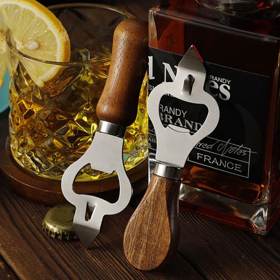 Steel Bottle Opener with Ergonomic Handle Wine Bottle Opener Beer Cap Remover