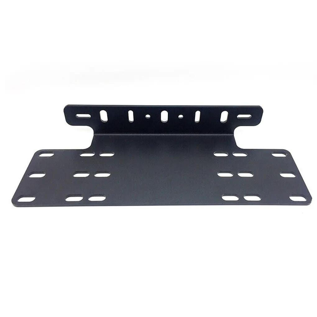 

Car Front Bumper Number License Plate Bracket Frame LED Work Mounting Light Bar Holder Automobile Truck Driving Accessories чёрный