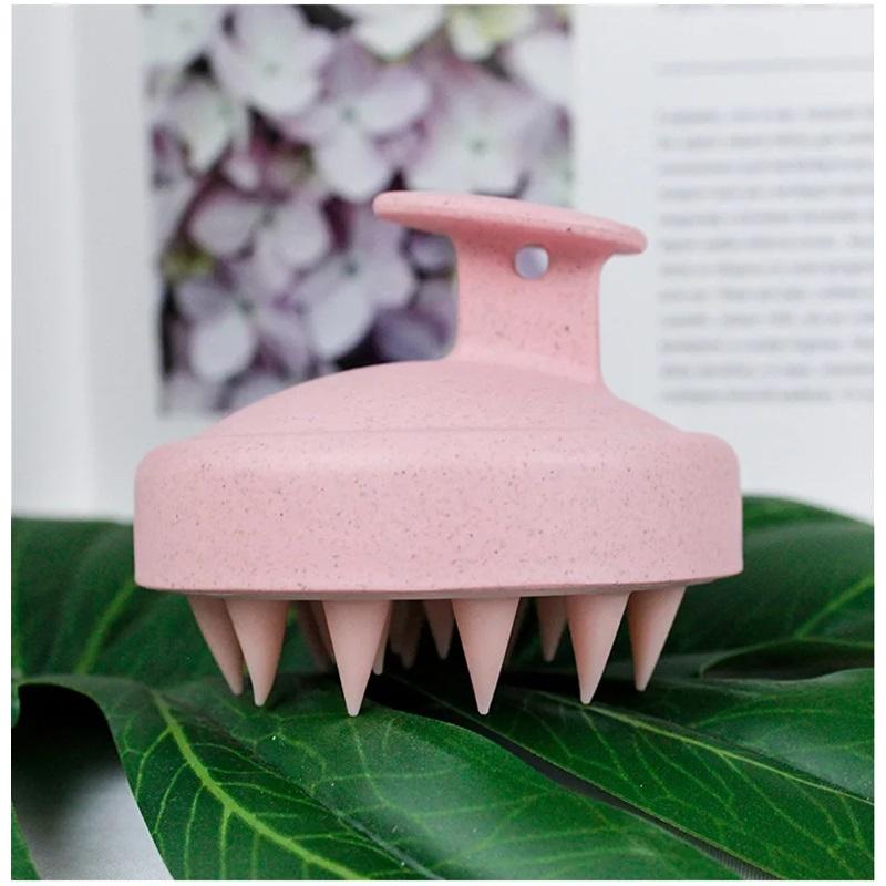 1 szt. Silikonowa szczotka do szamponu Szczotka do masażu ciała Szczotka do kąpieli i prysznica Salon fryzjerski Narzędzie do masażu skóry głowy Grzebień do mycia włosów