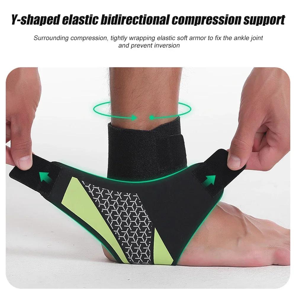 1 Piece Ankle Support Sleeve Adjustable Size Elastic Athletic Ankle Sleeve Fixed Bandage