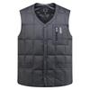 Herren Herbst Winter wasserdichte Weste Weste V-Ausschnitt ärmellose einfarbige warme Jacke