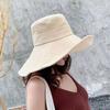 Solid Color Sun Hat 15CM Large Brim Sunshade Cap Fashion Beach Bucket Hat