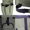 Green fishing rod bag, durable folding fishing gear handbag, multi-functional large-capacity high-quality fishing rod box.