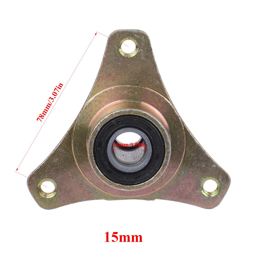 Articulation de Knuckle de Roue Avant à 3 Goujons 15mm/17mm Moyeu de Roue 5"/6" Pour Bricolage Pièces de Go Kart Buggy ATV UTV Quad 110cc 168 200F