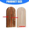 Wood Wall Planter for Fake Plant and Dried Flower Stems,11.61" Modern Wooden Vases Wall Decors for Living Room,Bedroom