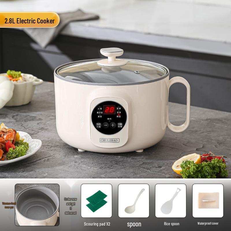 Smart Multi-Functional Titanium Electric Rice Cooker with Antibacterial Properties