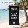 Mass Effect Custom Name Printed Beach Towel Personalized Soft Towel For Swimming Beach Travel