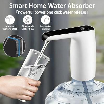 Household Bucket Water Universal Electric Water Pump, One Click Start USB Rechargeable Portable Water Pump, Mini Water Dispenser