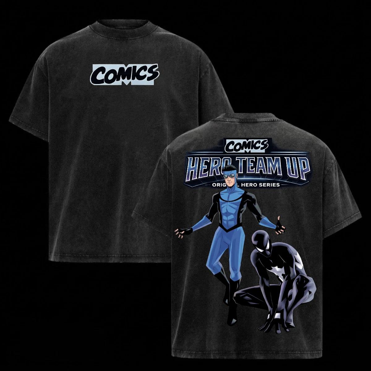 

Invincible Spider-Man Shirt Marvel Team-Up Comics Graphic Tee Men Gift Birthday 3XL