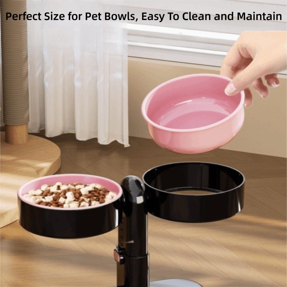 Adjustable Height Suction Cup Pet Bowl Neck Protection Anti-Leakage Double Dog Bowl Anti-tip Easy To Eat High Legged Bowl