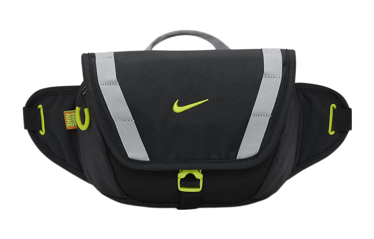 Nike Fabric One Shoulder Crossbody Fanny Pack Regular Unisex Black/Gray DJ9681-010 One Size