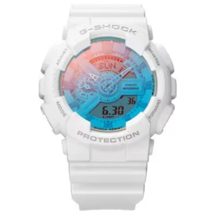 CASIO Men Liquid Crystal/Analog Dual Display Series Blue Watch GA-110TL-7AJF GA-110TL-7AJF Blue Dial