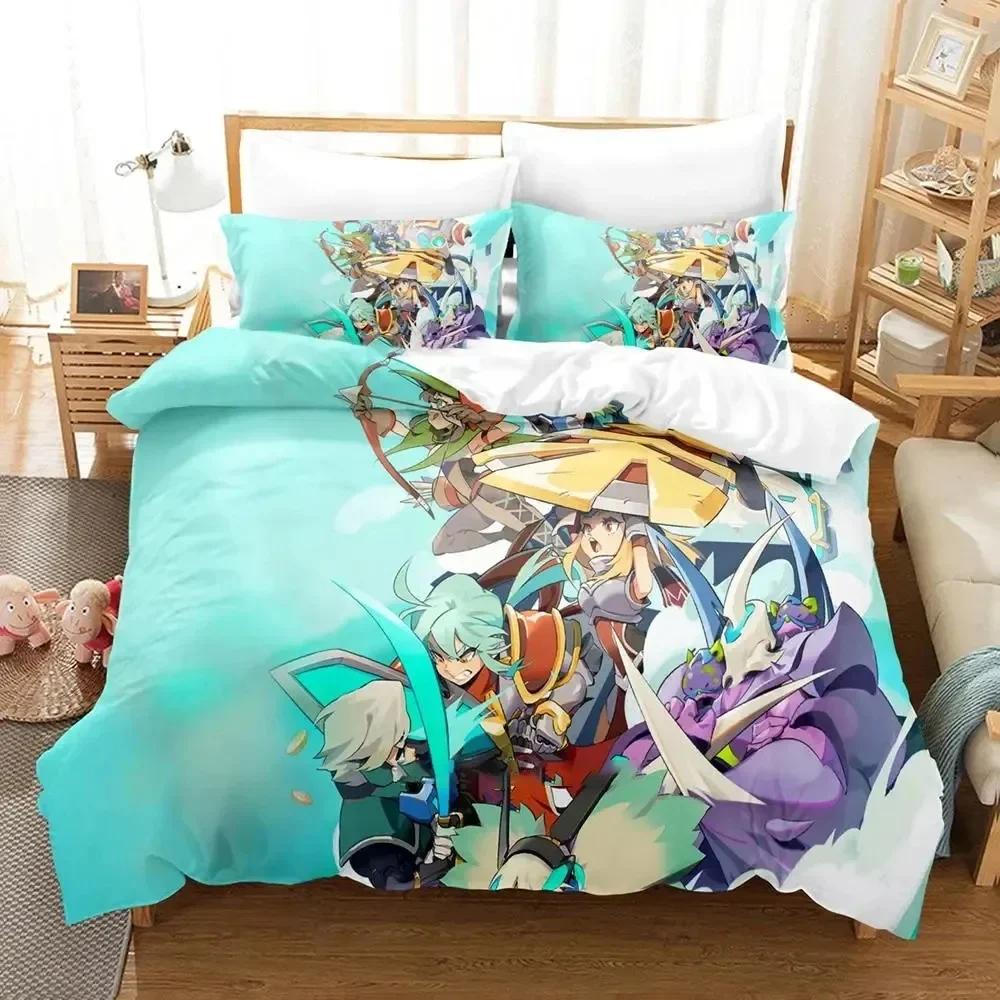 Anime Spiel Soul of Eden Bettwäscheset Bettbezug Bettset Steppdeckenbezug Kissenbezug Steppdecke King Queen Größe Jungen Erwachsene Bettwäscheset
