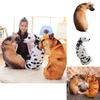 Kreatives 3D-Simulations-Hundekissen, Plüschtier Hund Stofftier für Kinder, Kurzer Plüschstoff, PP-Baumwollfüllung, Verschiedene Größen und Farben