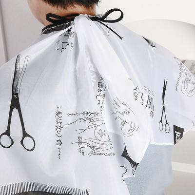 Durable Buckle Haircut Cloth Salon Accessory Anti Static Barber Cape Black/Comb Printing Hairdress Gown Hairdressing