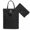 Homarina Formal Tote Bag for Weddings, Funerals, and Other Ceremonies, Black, A4 Size (Lace Pattern, A4 Size)
