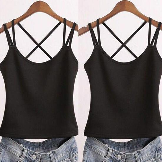 Women's Solid Color Slim Fit Camisole - Anti-Exposure Base Layer (1-2 Pieces) for Inner or Outer Wear