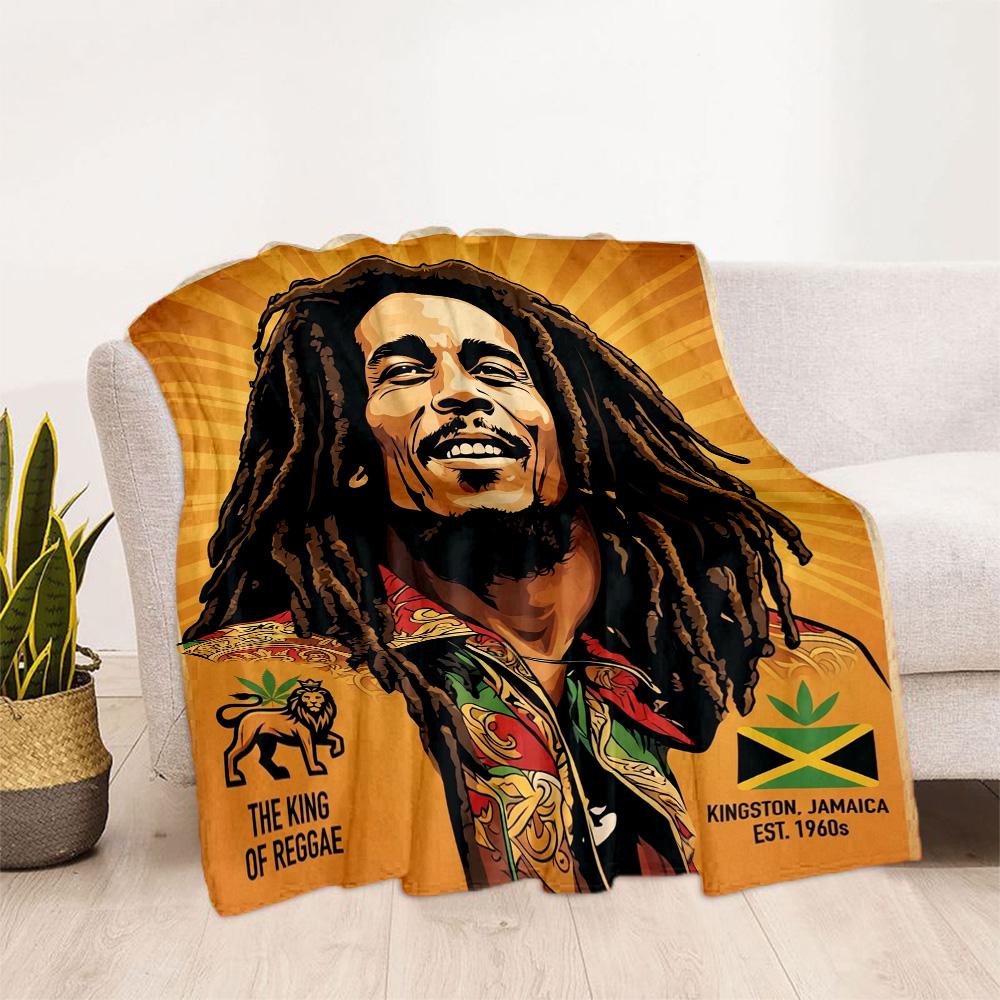 Bob Marley One Love Legend Blanket Soft Warm Cozy Perfect For Office Seaside Livingroom For All Occasions Stylish Decor Gifts For Family Or Friends