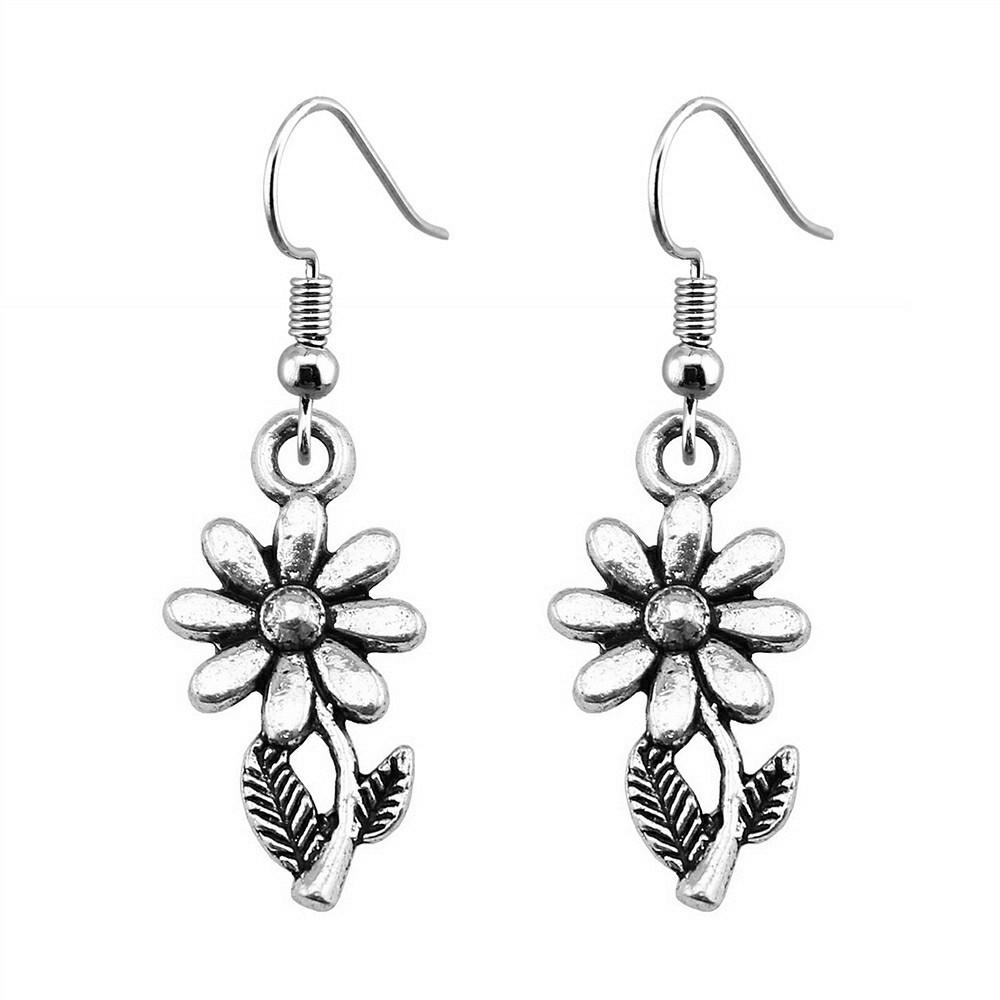 Drop & Dangle Earring Plant Flower Wedding Jewelry FindingsEarring Size 18x19mm QE019