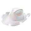 LEDS Cowboy Hats Fashionable Jeans Hat Adjustable Brightness Hat Flashing Model Hat for Camping and Running