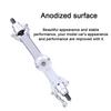 Aluminum Alloy Front Gearbox Assembly Fit for MN D90 MN 91 FJ 45 Upgrade Accessories(Silver MN 007S )