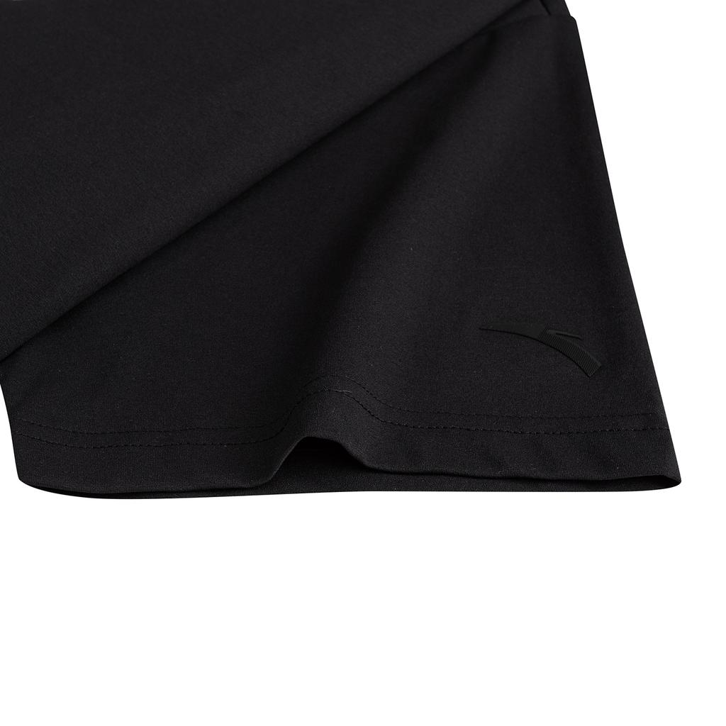 Anta Cross-Border Collaboration Lifestyle Series Short Sleeve Knit Top Summer 2026 Unisex tops Black 172628119-2