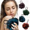 Set of 4 Bath Shower Poufs with Hanging Loops Mesh Body Scrubber Exfoliating Shower Sponge for Daily Bathing and Skin Cleansing