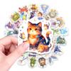 50 Magic Animal Daily Graffiti Stickers Cartoon Watercolor Waterproof Hand Account Decorative Stickers