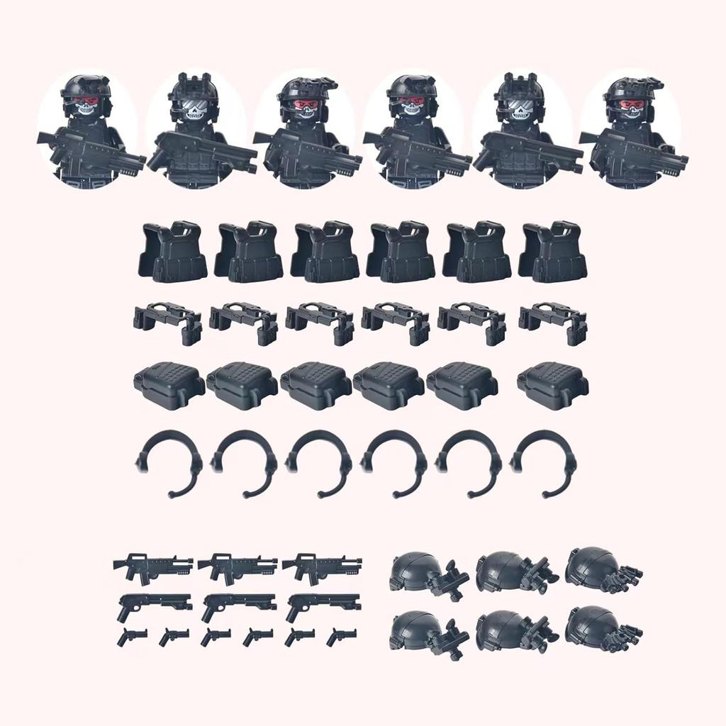 Swat Military Doll Camouflage Ghost Special Forces Building Block Doll Children'S Toy