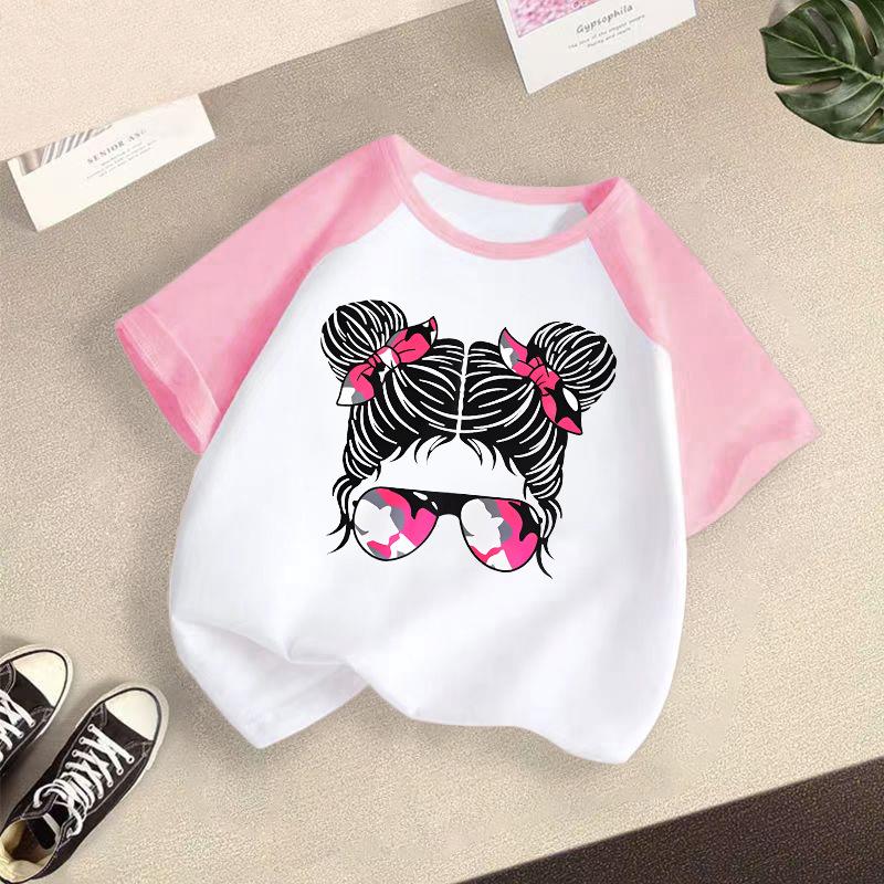 Children's Casual Short-sleeved T-shirt - Summer Girls' Fashion Top