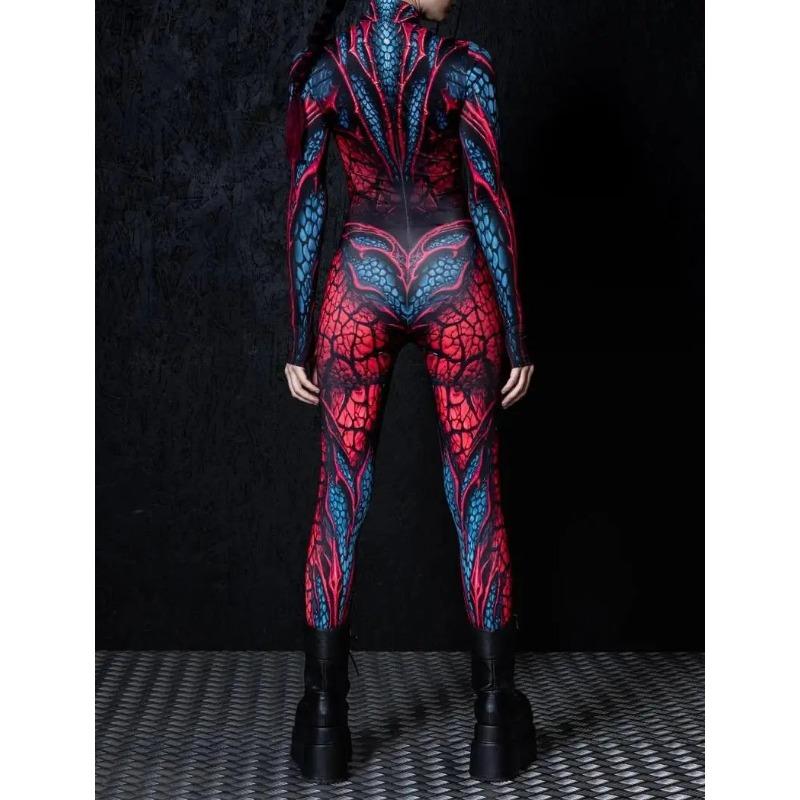 3D-Digitaldruck Bühnenkostüme für Erwachsene, Halloween-Events, Karneval, Mottoparty, Cosplay-Outfit, Pretend Game-Overall