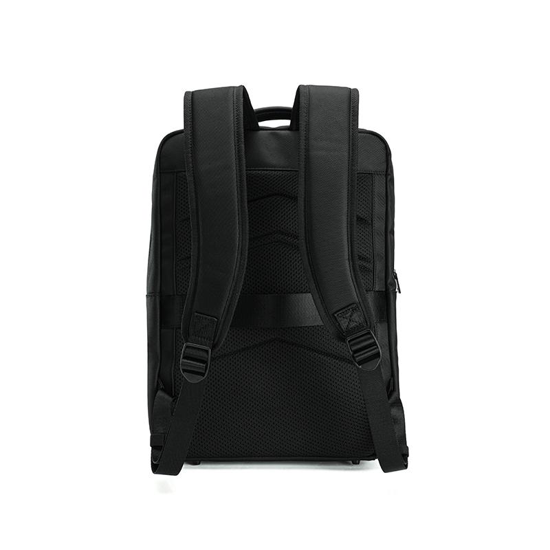 FILA Heritage Minimalist Business Commuter Versatile Synthetic Leather Backpack Regular Black Men backpack F13M638106FBK